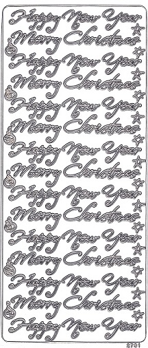 Christmas Peel Off Sheet