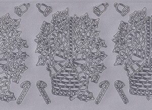 Christmas Peel Off Sheet - Christmas Baskets (Silver)