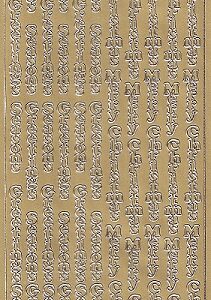 Christmas Peel Off Sheet - Christmas Sentiments (Gold)