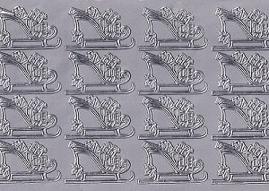 Christmas Peel Off Sheet - Sleigh Heels (Silver)