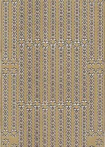 Christmas Peel Off Sheet - Star Borders (Gold)