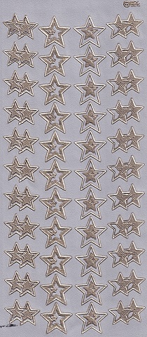 Christmas Peel Off Sheet - Stars (Silver)