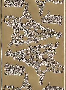 Christmas Peel Offs - Bauble Trees (Gold)