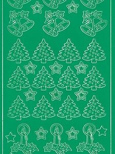 Christmas Peel Offs - Bells (Green)