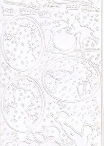 Christmas Peel Offs - Skaters (White)