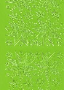 Christmas Peel Offs - Stars (Green)