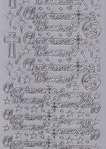Craft Creations - Christmas Peel Offs (Silver)