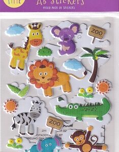 Craft Time - A5 Stickers Mixed Pack - Zoo