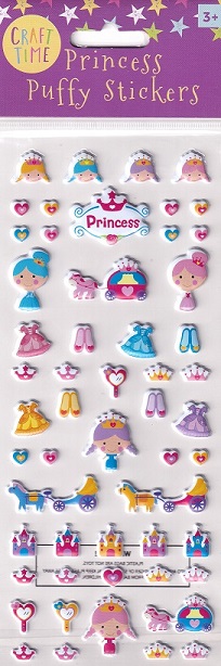 Craft Time - Princess Puffy Stickers