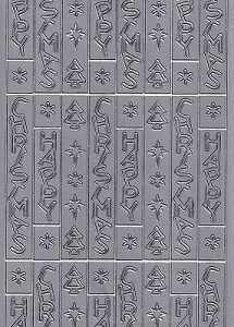 CraftStyle Peel Off Stickers - Happy Christmas (Silver)