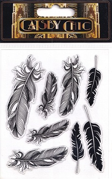 Craftime - Gatsby Chic Feather Stickers