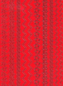 Craftstyle - Christmas Peel Off Borders (Red)