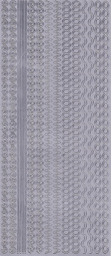 Craftstyle - Christmas Peel Off Borders (Silver)