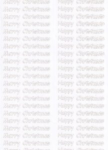 DB - Christmas Stickers - Christmas Sentimants (Clear)