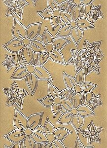 DB Crafts - Poinsettia Peel Offs (Gold)