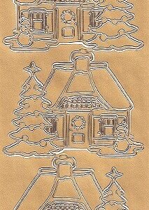 DD - Christmas House Peel Offs (Gold)