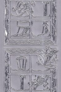 DD - Christmas Stickers - Christmas Windows (Silver)
