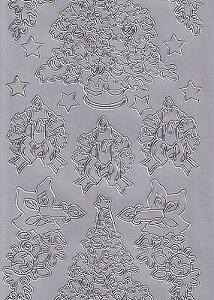 DD - Christmas Tree Peel Offs (Silver)