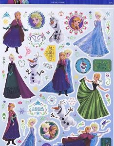 Disney's Frozen - A4 Glitter Stickers