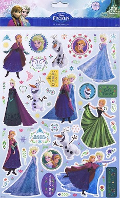 Disney's Frozen - A4 Glitter Stickers