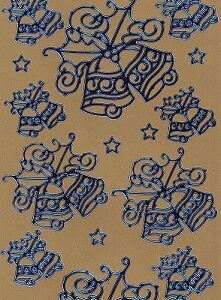 Docrafts - Anita's Bells Gold/Blue Peel Off Sheet