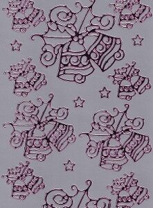 Docrafts - Anita's Bells Silver/Pink Peel Off Sheet