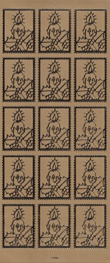 Docrafts - Anita's Candles Gold Peel Off Sheet