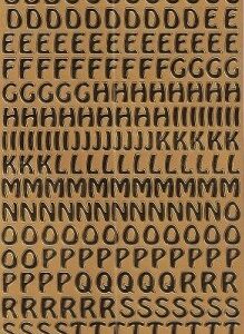 Docrafts - Anita's Capital Letters Gold Peel Offs