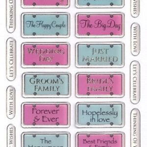 Docrafts - Papermania Dome Stickers - Wedding