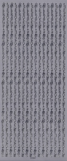 Docrafts - Anita's Festive Greetings Borders Silver Peel Off Sheet
