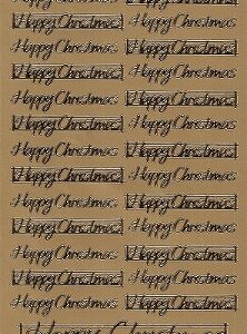Docrafts - Anita's Happy Christmas Gld Peel Off Sheet