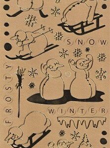 Docrafts - Anita's Snowmen Gld Peel Off Sheet
