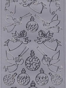 Docrafts - Christmas Peel Offs (Silver)