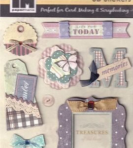Docrafts Papermania - 3D Stickers - Treasures