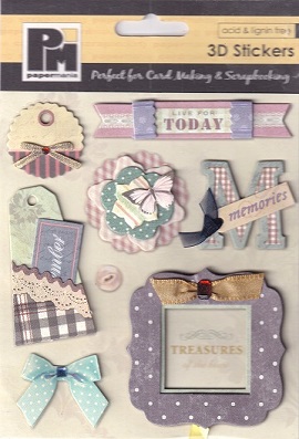 Docrafts Papermania - 3D Stickers - Treasures