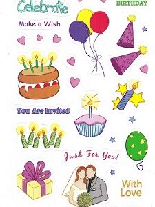 Docrafts Papermania - Accent Stickers - Celebration Pictures