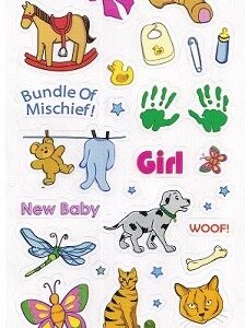 Docrafts Papermania - Accent Stickers - Cute & Cuddly