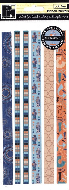 Docrafts Papermania - Ribbon Stickers - For Him