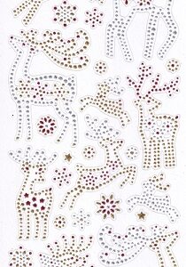 Docrafts - Reindeer Dot Christmas Stickers