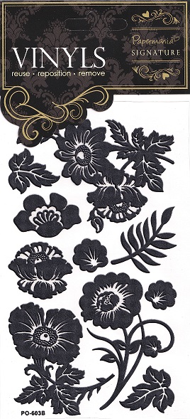 Docrafts - Signature Vinyl Stickers - Roses 2