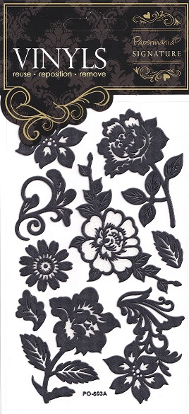 Docrafts - Signature Vinyl Stickers - Roses