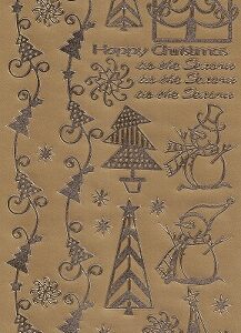 Dovecraft - Christmas Stickers - Christmas Fun Icons (Gold)