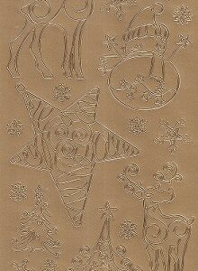 Dovecraft - Christmas Stickers - Christmas Icons (Gold)