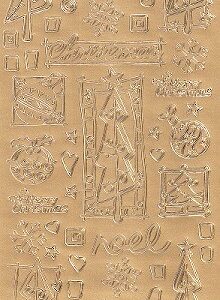 Dovecraft - Christmas Stickers - Modern Icons (Gold)