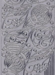 Elizabeth Craft Designs - Christmas Bauble Peel Offs (Silver)