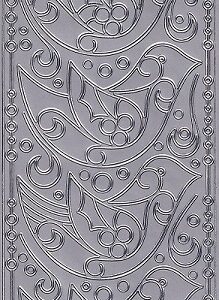 Elizabeth Craft Designs - Christmas Robin Peel Offs (Silver)