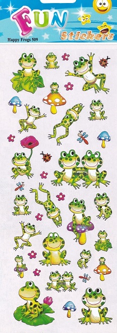 Fun Stickers - Happy Frogs