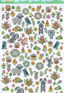 Gem Imports - Hoppy Easter Holographic Stickers