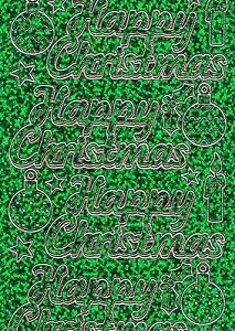 Goldlabel - Christmas Holographic Peel Off Happy Christmas (Green)