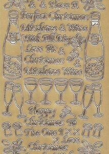 Goldlabel - Mistletoe Peel Offs (Gold)